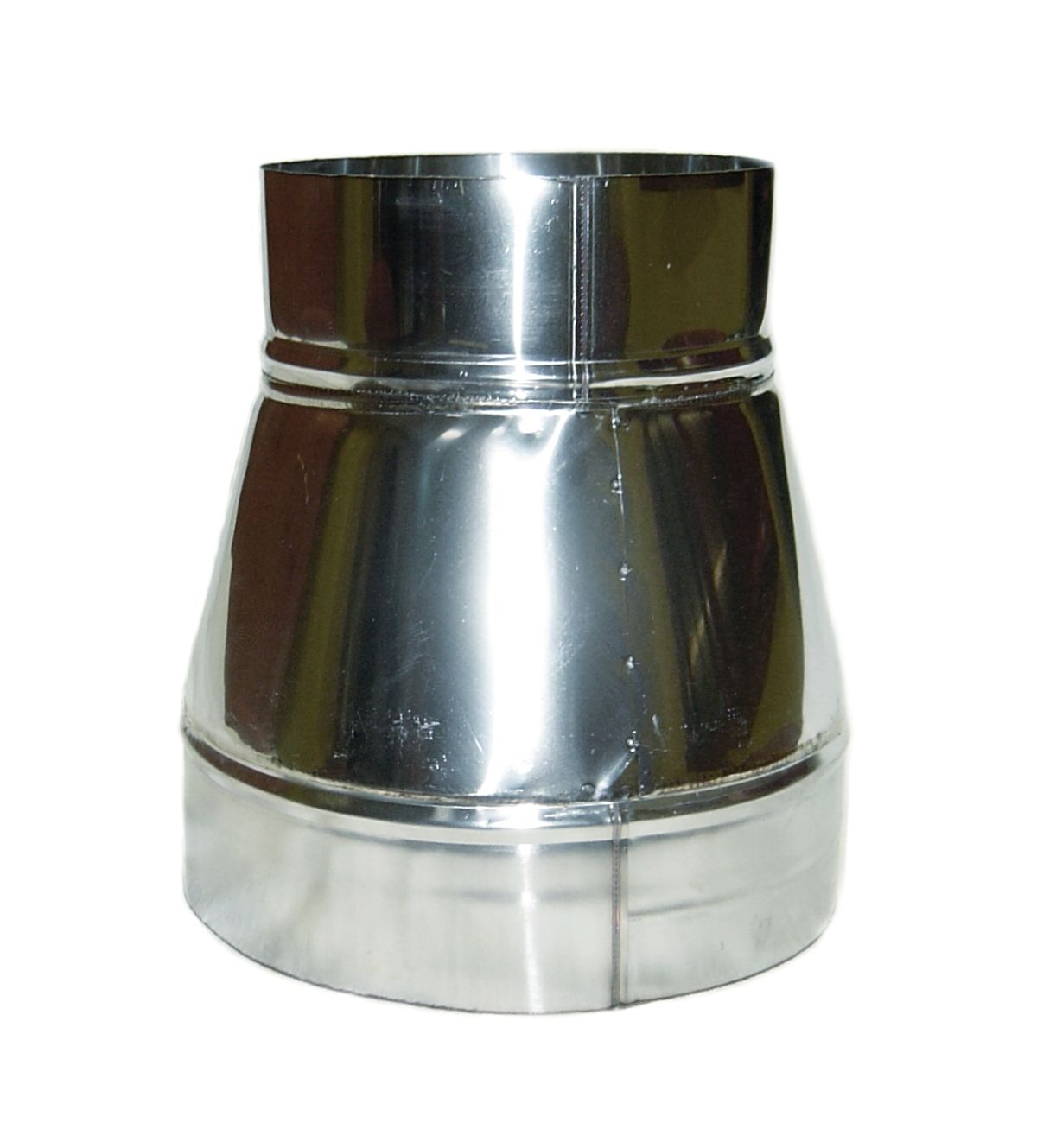 Reducción inoxidable AISI-316 Simple pared diametro 110 a 100 mm